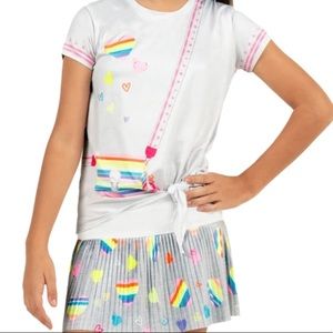 Lucky in Love Rainbow To Go Girls Tennis Outfit - Size XS (6)